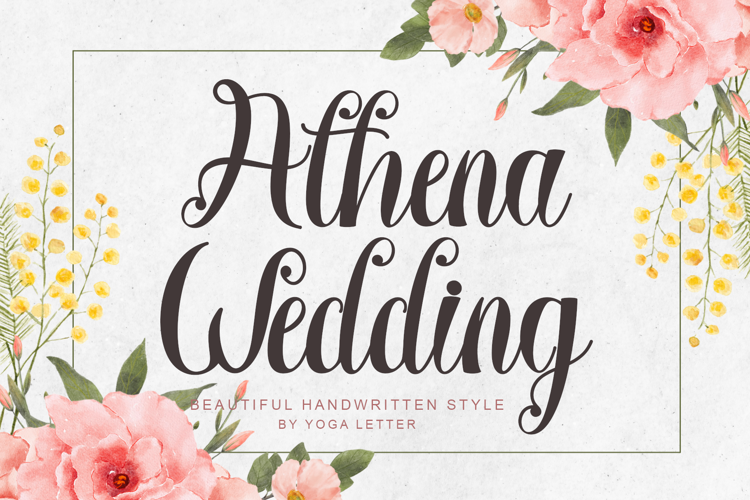 Preview of Athena Wedding Font