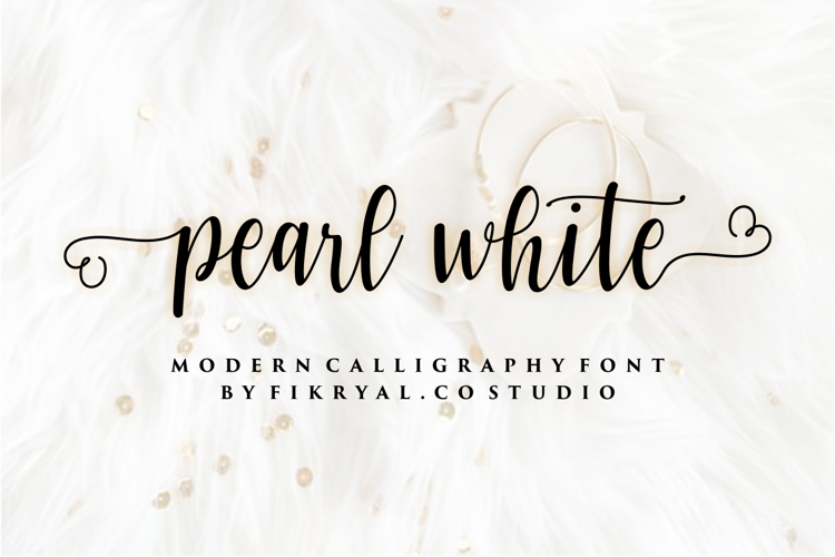 pearl white Font