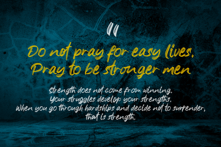 Preview of The Brother Hoops Font