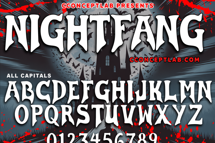 Preview of NIGHTFANG Font