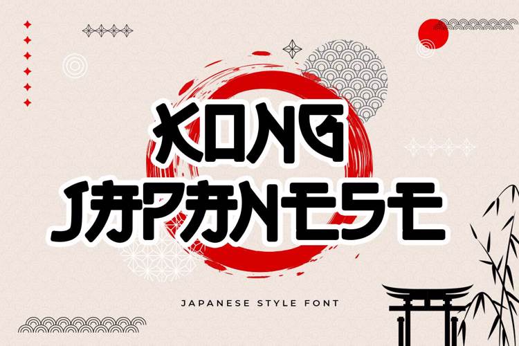 Kong Japanese Font
