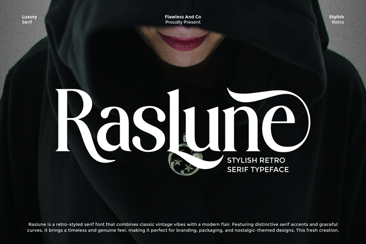 Preview of RASLUNE Font