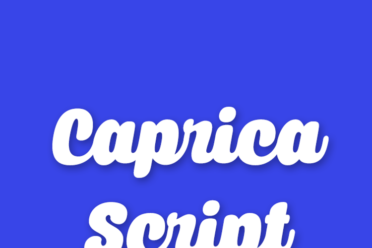 Caprica Script Font