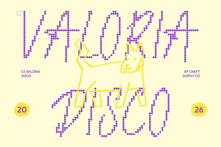 Preview of CS Valoria Disco Font