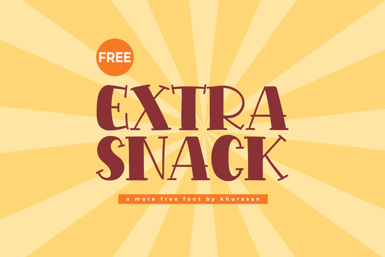 Extra Snack Font | Khurasan | FontSpace