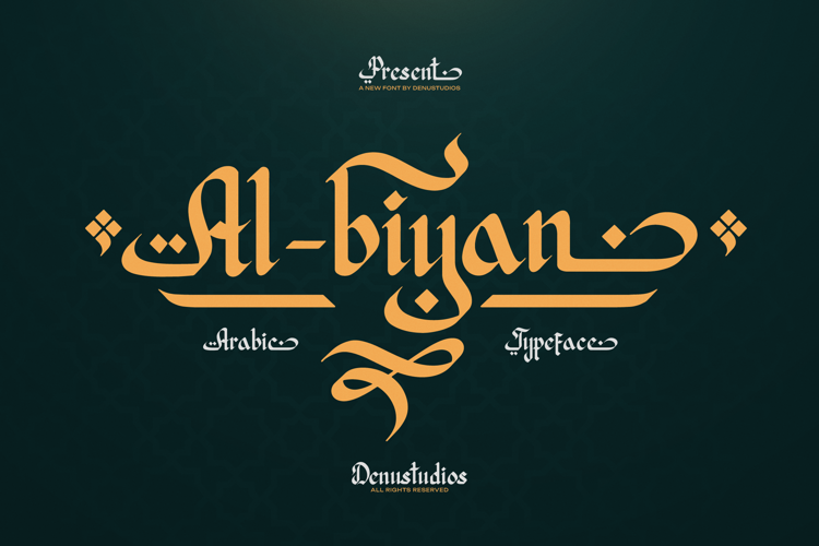 Preview of Al Biyan Font