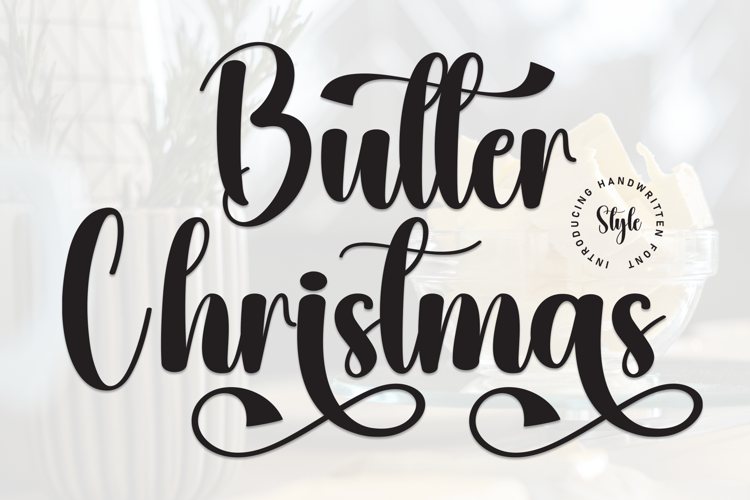 Preview of Butter Christmas Font