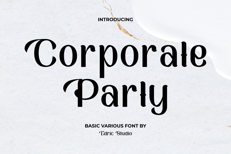 Corporate Party Font