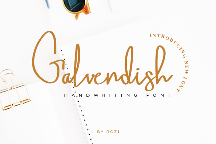 Galvendish Font