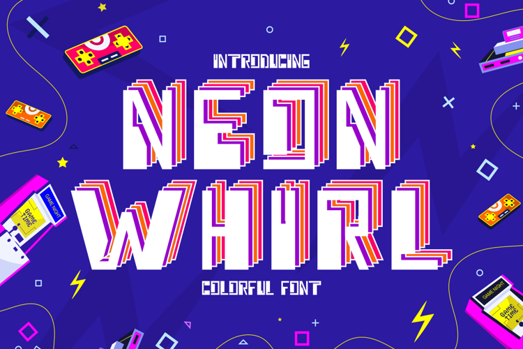 Preview of Neon Whirl Font