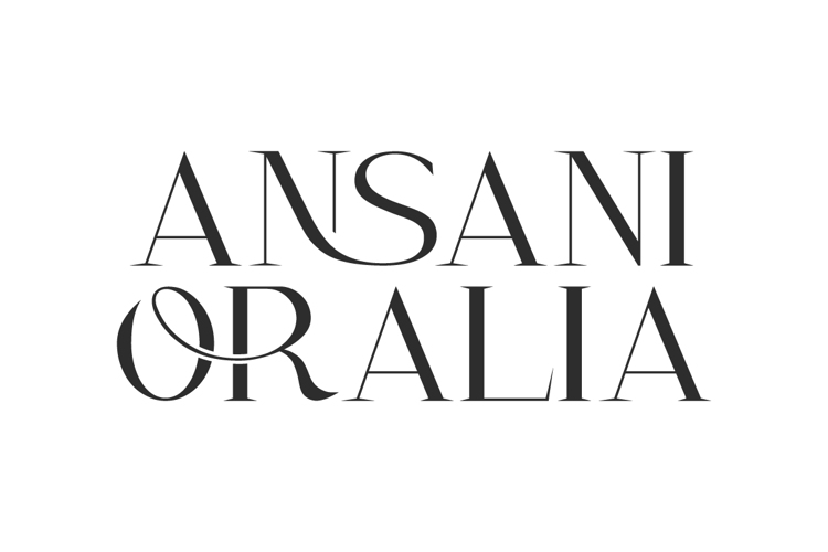 Preview of Ansani Oralia Font