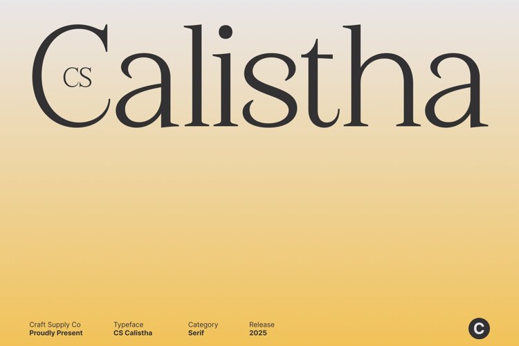 Preview of CS Calistha Font