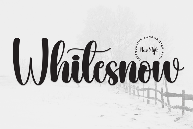 Preview of Whitesnow Font