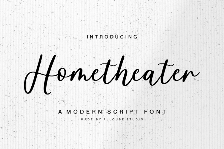 Preview of Hometheater Font