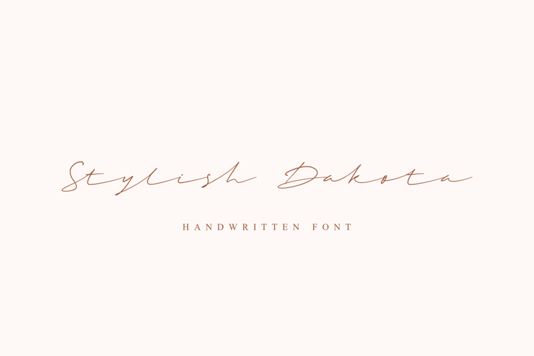 Stylish Dakota Font