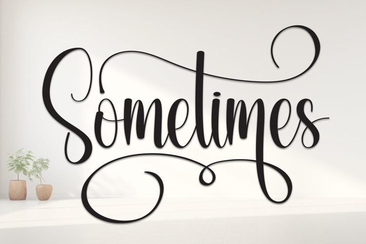Preview of Sometimes Font