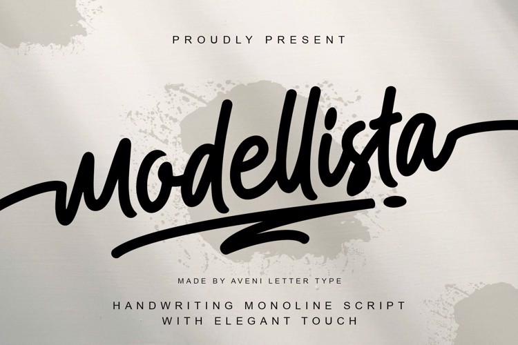 Preview of Modellista Font