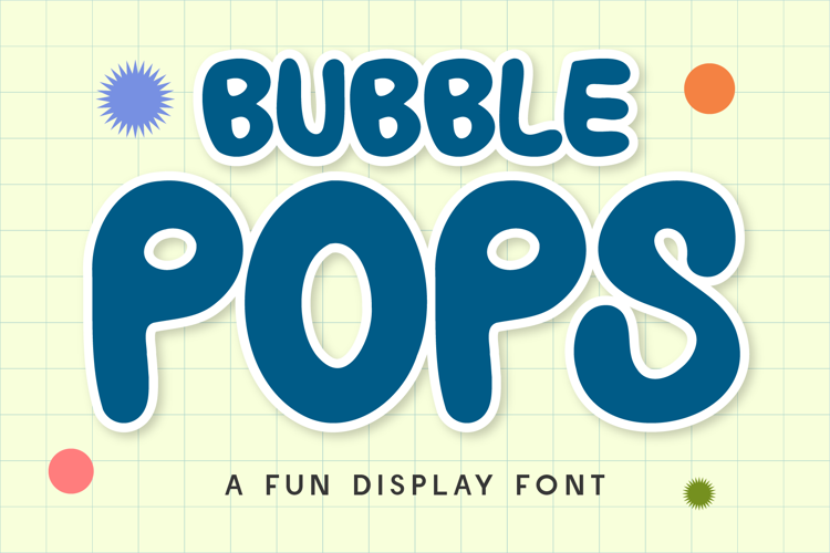 CF Bubble Pops Font