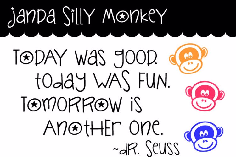 Janda Silly Monkey Font