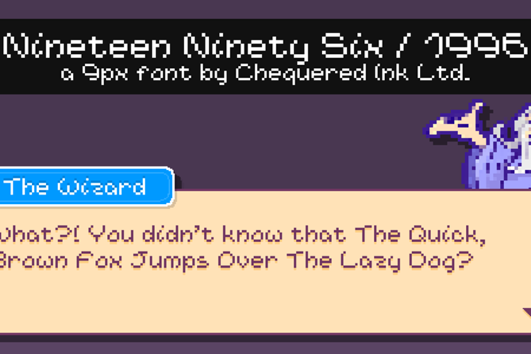 Nineteen Ninety Six Font