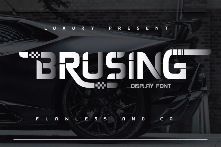 Brusing Font