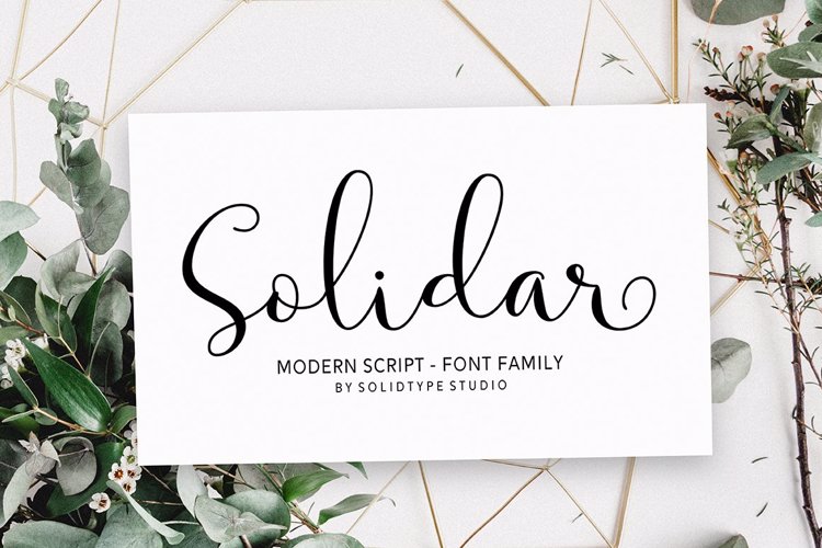 Solidar Script Font