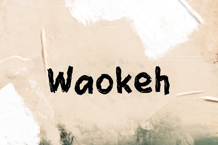 Preview of w Waokeh Font