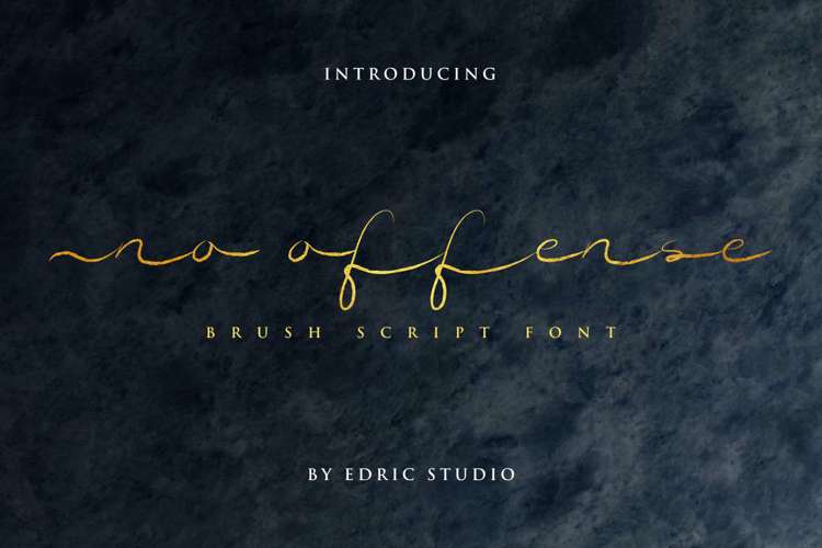 No Offense Font