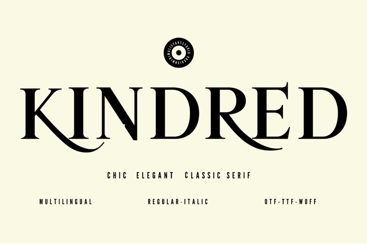 Preview of KINDRED Font
