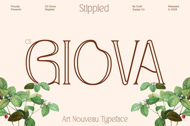 Preview of CS Giova Stippled Font