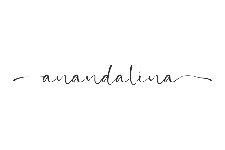 Preview of Anandalina Font