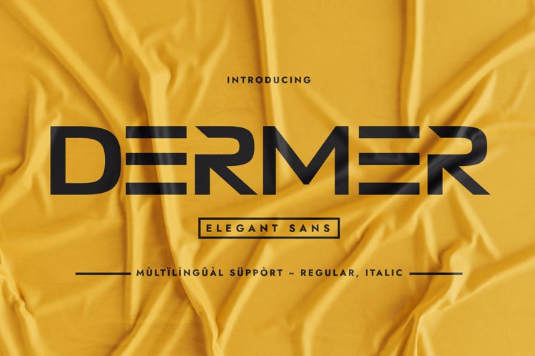 Preview of DERMER Font