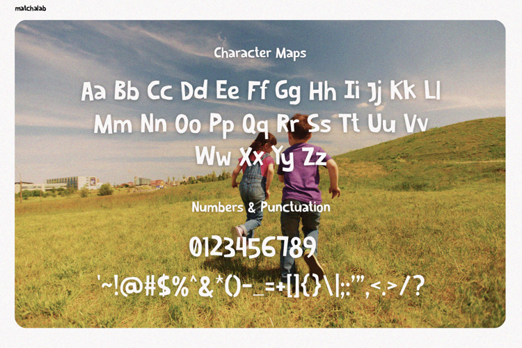 Preview of Matchalab Font