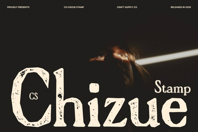 Preview of CS Chizue Stamp Font