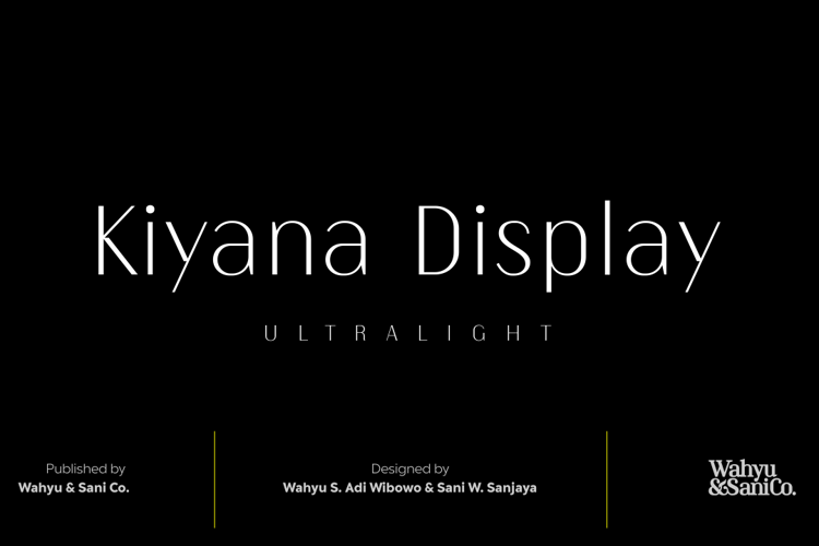 Kiyana Display Font
