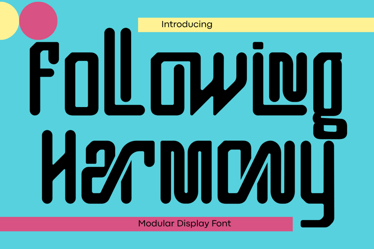 Preview of Following Harmony Font