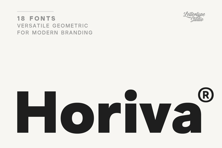 Preview of Horiva Sans Font