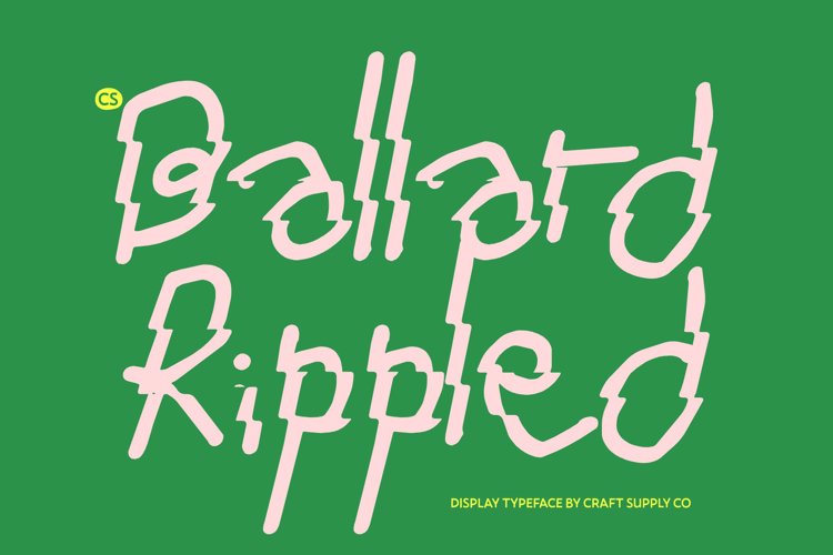 Preview of CS Ballard Rippled Font