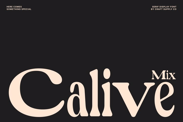 Preview of Calive Mix Font