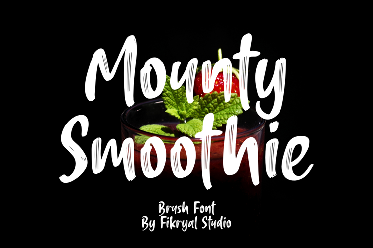 Preview of Mounty Smoothie Font