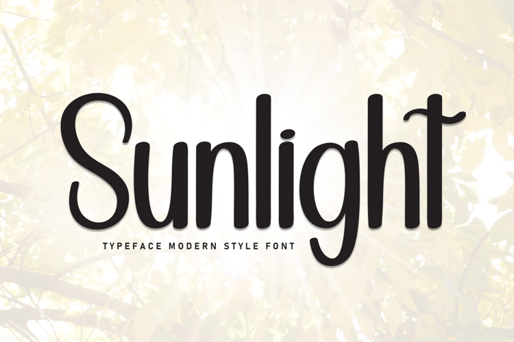 Preview of Sunlight Font