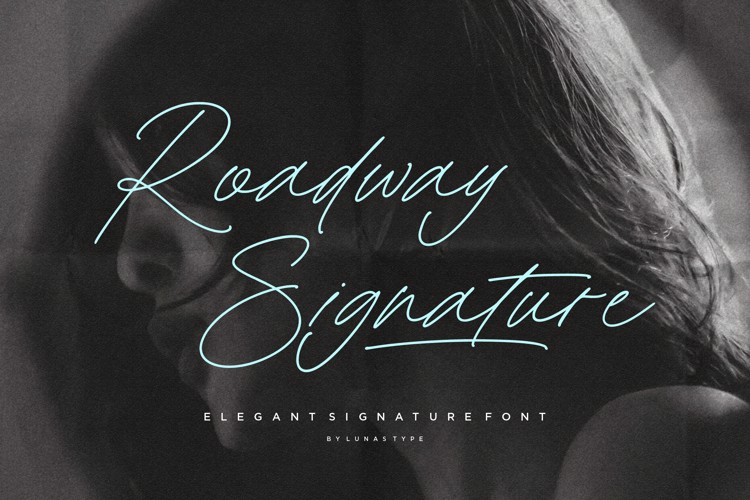 Roadway Signature Font