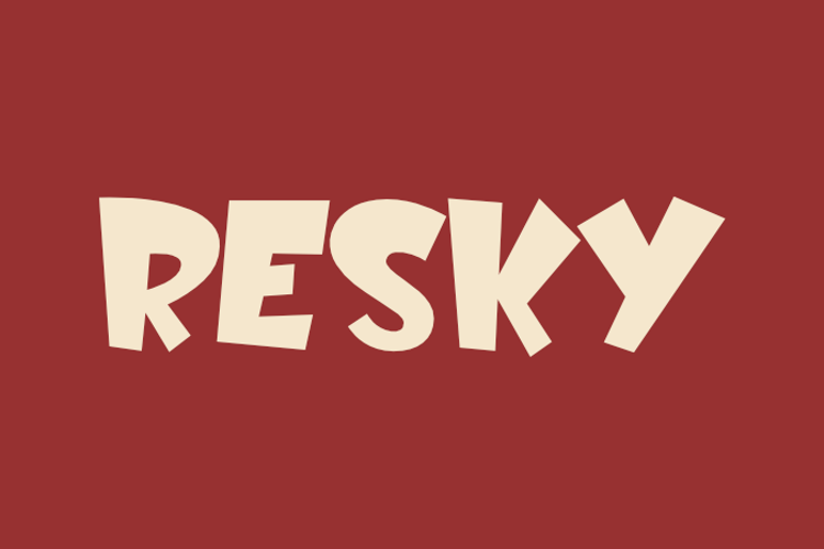 Preview of Resky Font