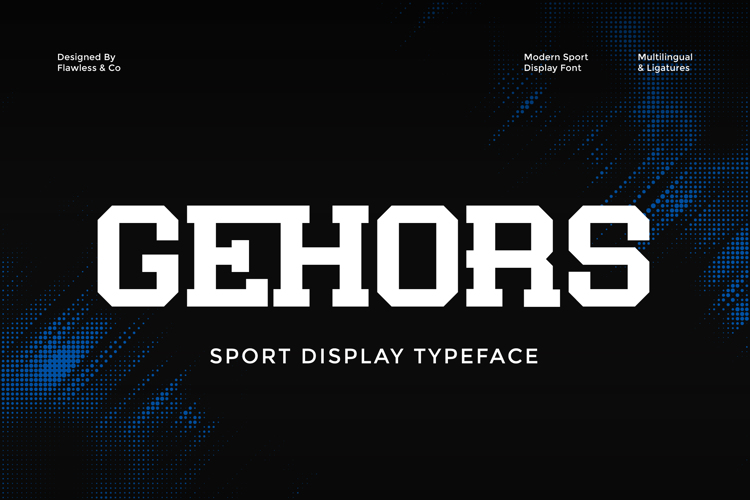 Preview of GEHORS Font