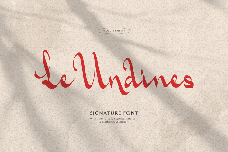 Preview of Le Undines Font