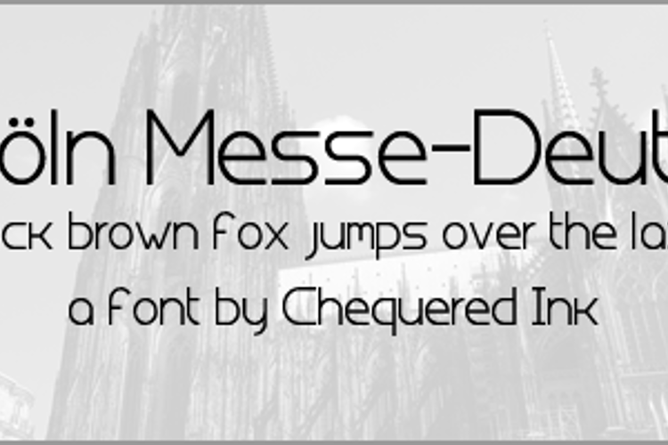 Koln Messe-Deutz Font
