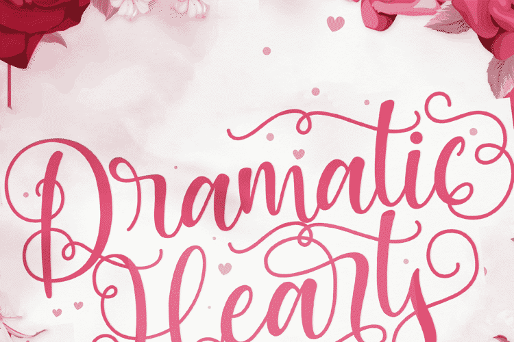 Dramatic Hearts Font