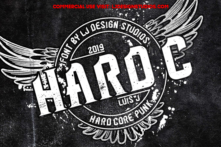 Hard C Font