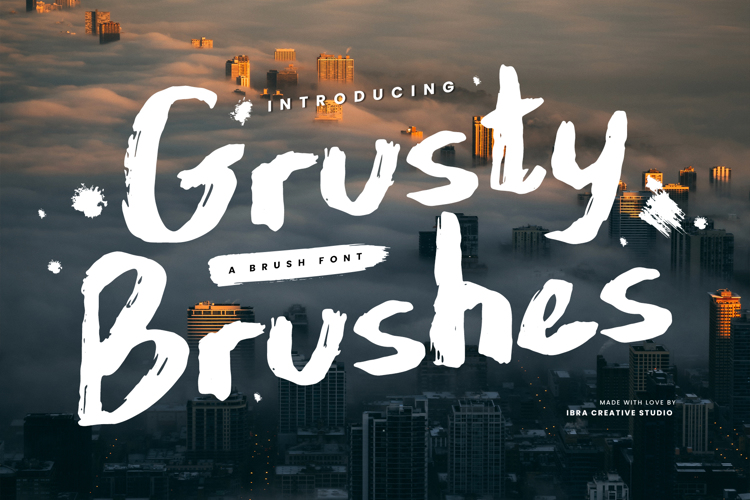 Grusty Brushes Font