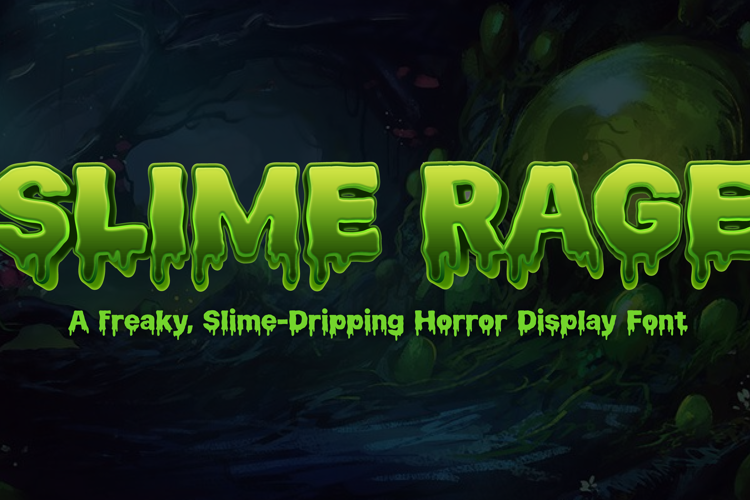 Preview of Slime Rage Font